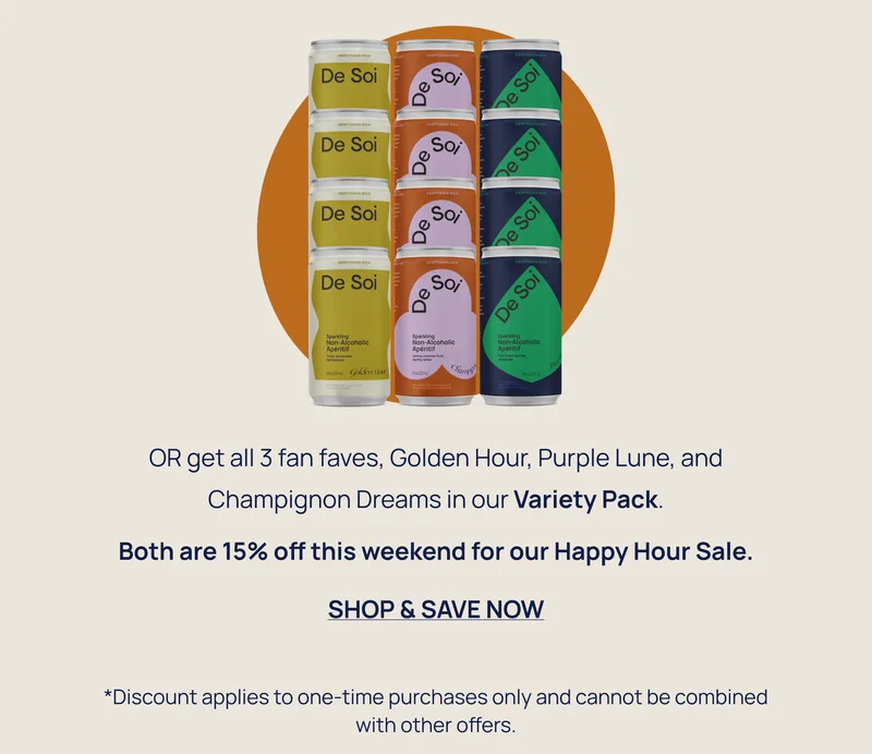 15% off variety pack cans