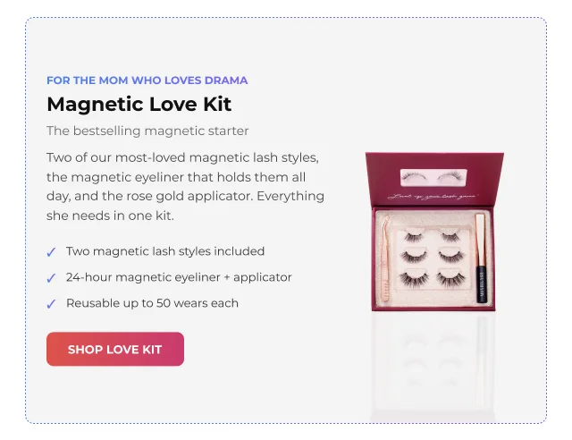 Magnetic Love Kit. Bestselling magnetic lashes with eyeliner and applicator.