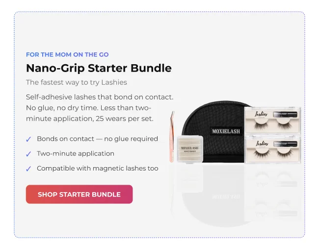 Nano-Grip Starter Bundle. Self-adhesive lashes with quick, two-minute application.