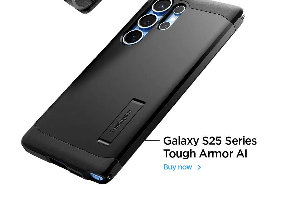 Galaxy S25 Series Tough Armor AI case. Buy now.