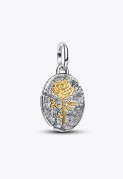 Rose Medallion Charm