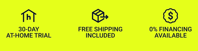 Extended at-home trial. Free shipping included. 0% financing available.