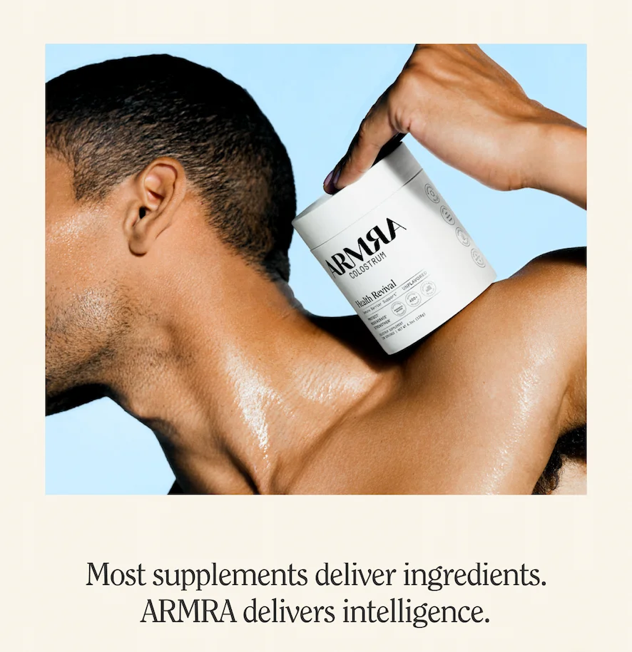 Most supplements deliver ingredients. ARMRA delivers intelligence.