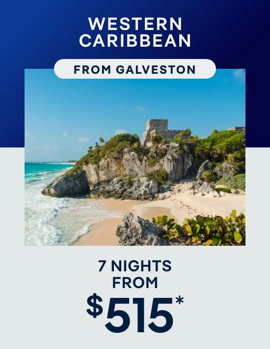 Western Caribbean From Galveston – 7 Nights – Click to View Cruises & Book Now
