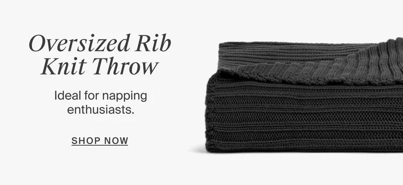 Shop the Oversized Rib Knit Throw