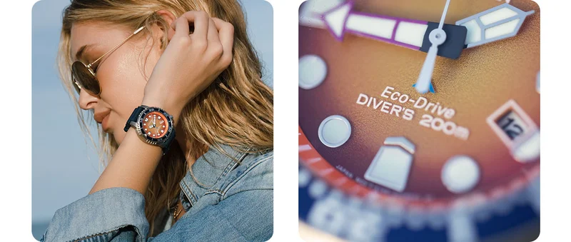 Woman wearing Promaster Dive watch