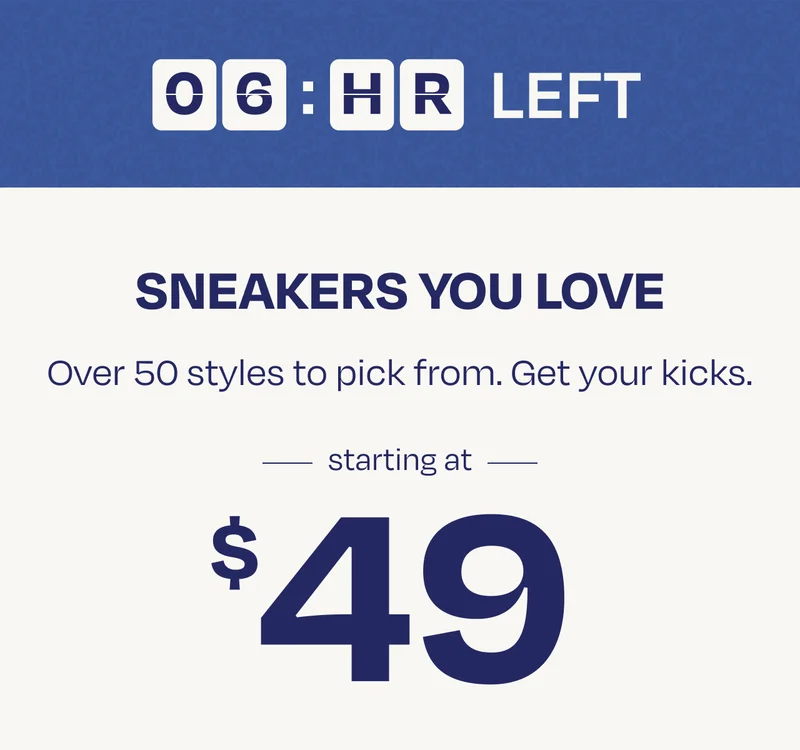 Sneakers Starting at $49