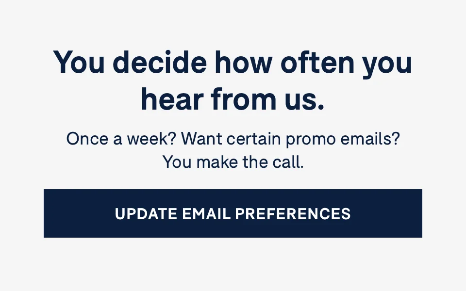 Update Email Preferences