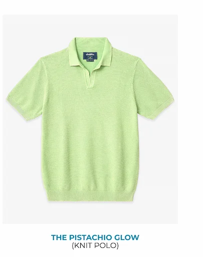 Knit Polo: The Pistachio Glow