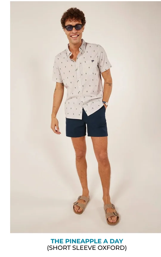 Short Sleeve Oxford: The Pineapple A Day