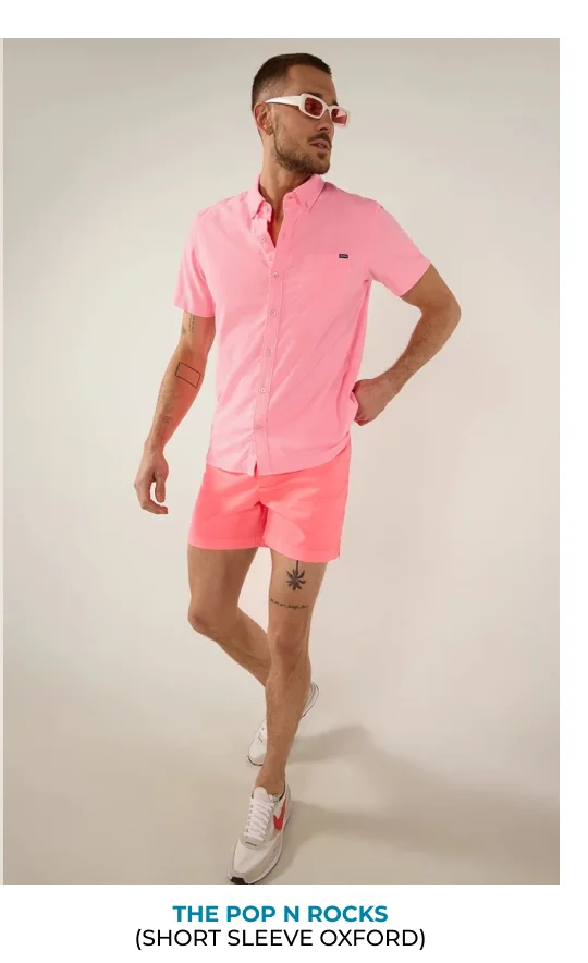 Short Sleeve Oxford: The Pop N Rocks