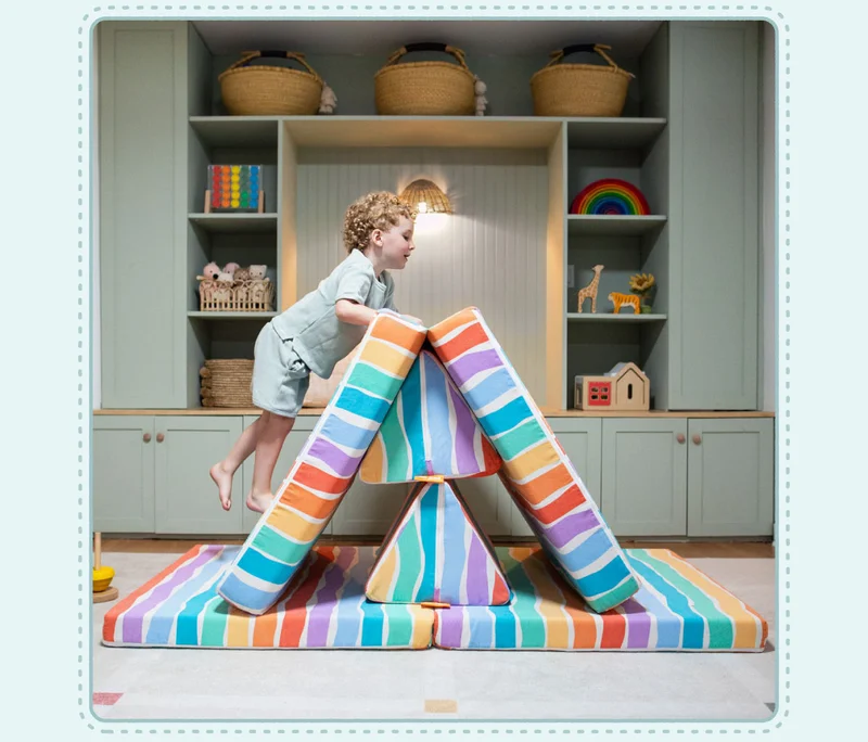 A child plays with their Paintbox Nugget.