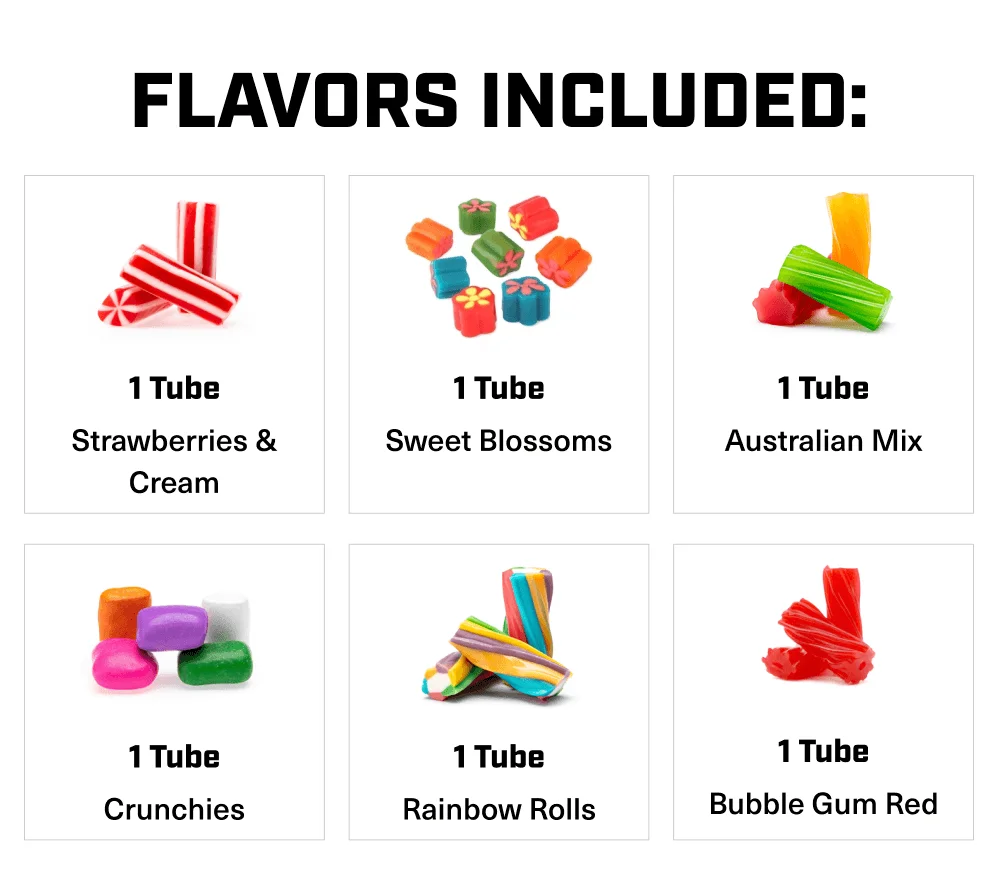 6 different flavors!