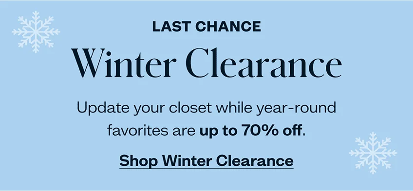 Shop Winter Clearance