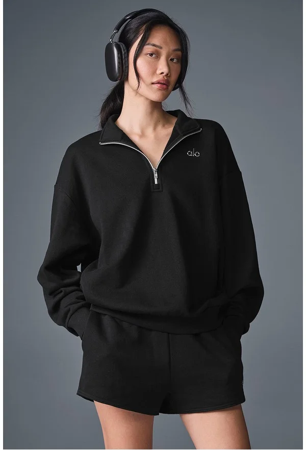 Accolade 1/4 Zip Pullover - Black - Black / 2XL
