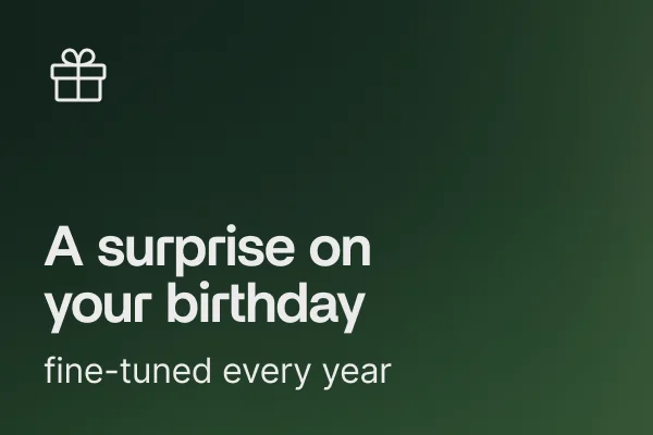 A surprise each year for your birthday (NEW) A surprise each year for your birthday (NEW)
