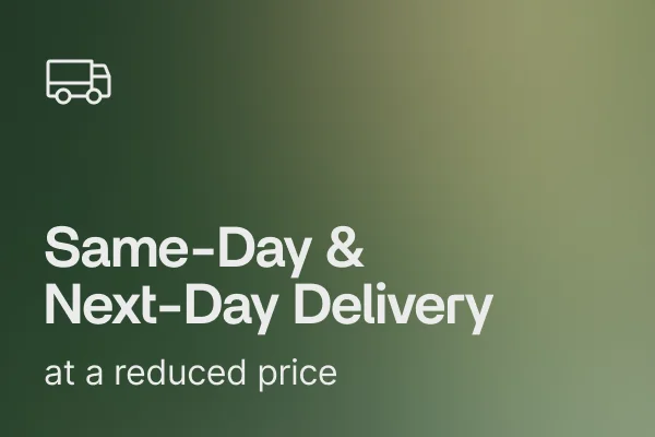 Reduced shipping fees on Same-Day and Next-Day Delivery Reduced shipping fees on Same-Day and Next-Day Delivery