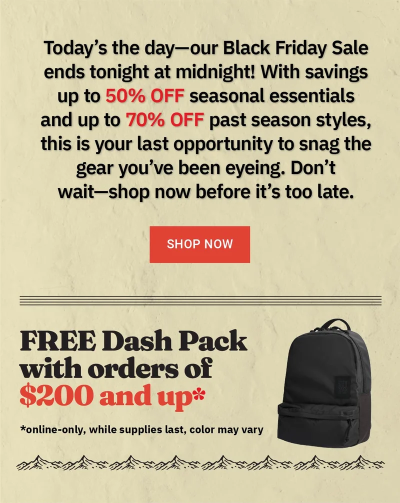 Black Friday Sale up to 70% OFF
