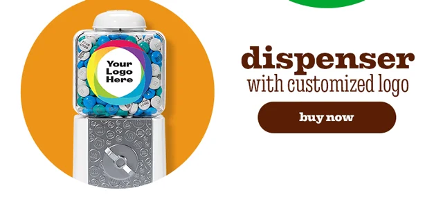 DISPENSER WITH CUSTOMIZED LOGO