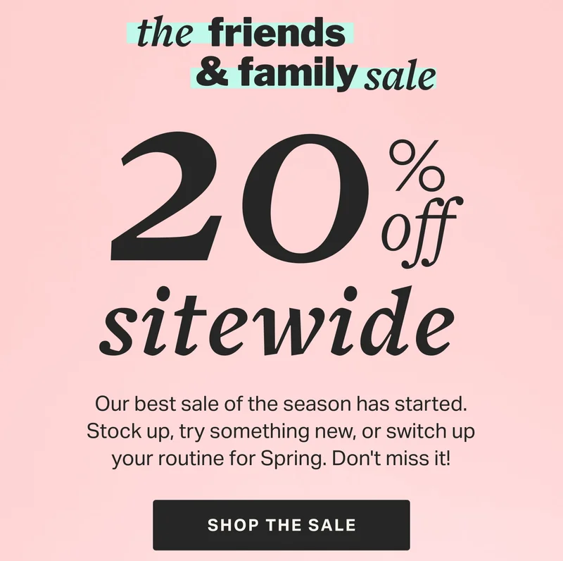 20% off sitewide