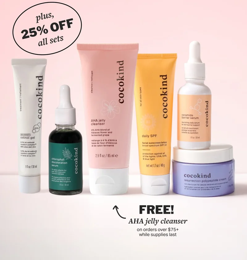 plus, 25% off all sets