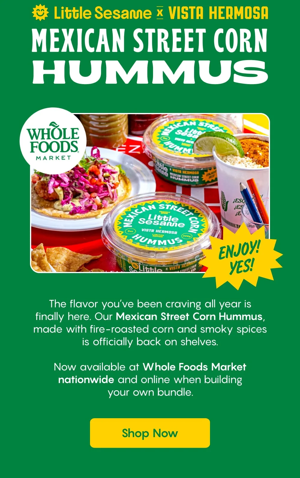 Mexican Street Corn Hummus