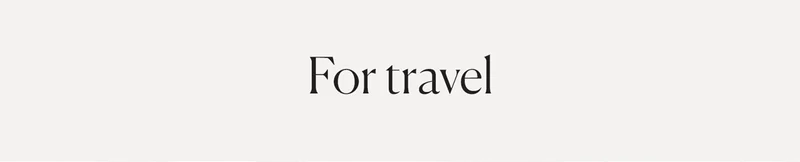 For Travel