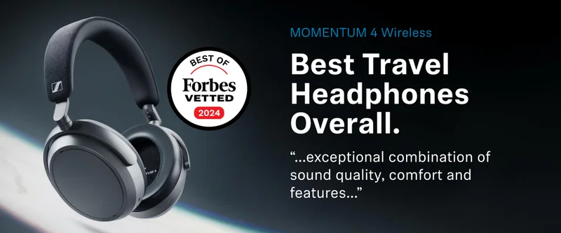 Forbes: (MOMENTUM 4 Wireless) Best Travel Headphones Overall