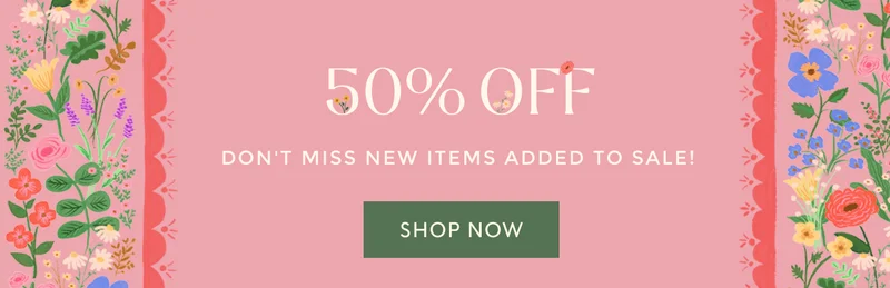 50% OFF - DON'T MISS NEW ITEMS ADDED TO SALE! | SHOP NOW