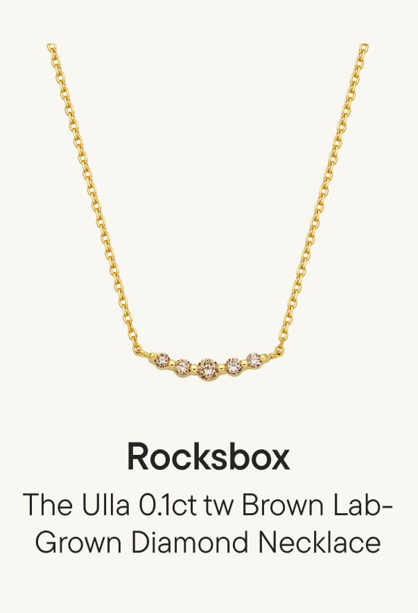 The Ulla 0.1ct tw Brown Lab-Grown Diamond Necklace