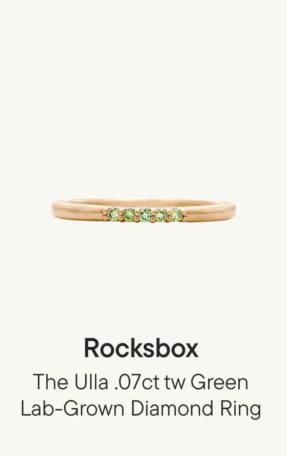 The Ulla .07ct tw Green Lab-Grown Diamond Ring