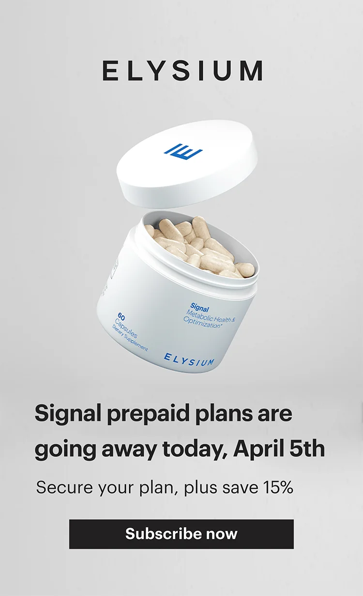 ELYSIUM | Signal prepaid plans are going away today, April 5th | Secure your plan, plus save 15% | Subscribe now