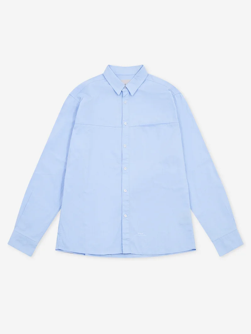 Image of Observe Poplin Loop Shirt - Blue
