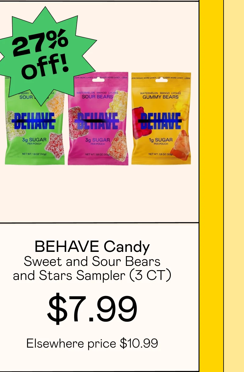 Sweet and Sour Bears and Stars Sampler (3 CT)