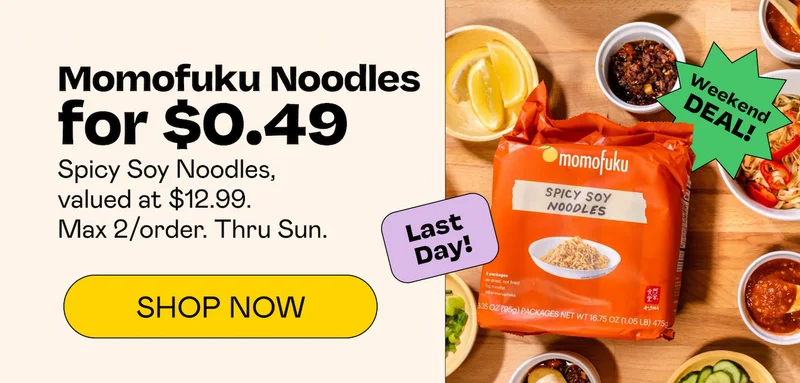 Momofuku Noodles for $0.49 | SHOP NOW