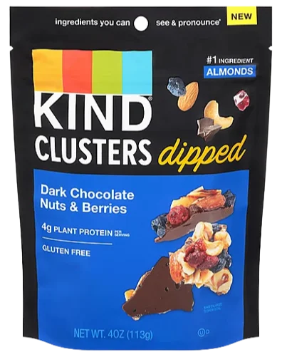 Image of KIND Dipped Dark Chocolate Nuts & Berries Clusters