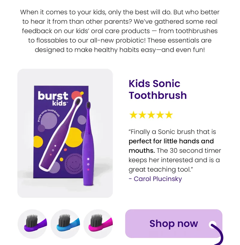 BURSTKids Sonic Toothbrush