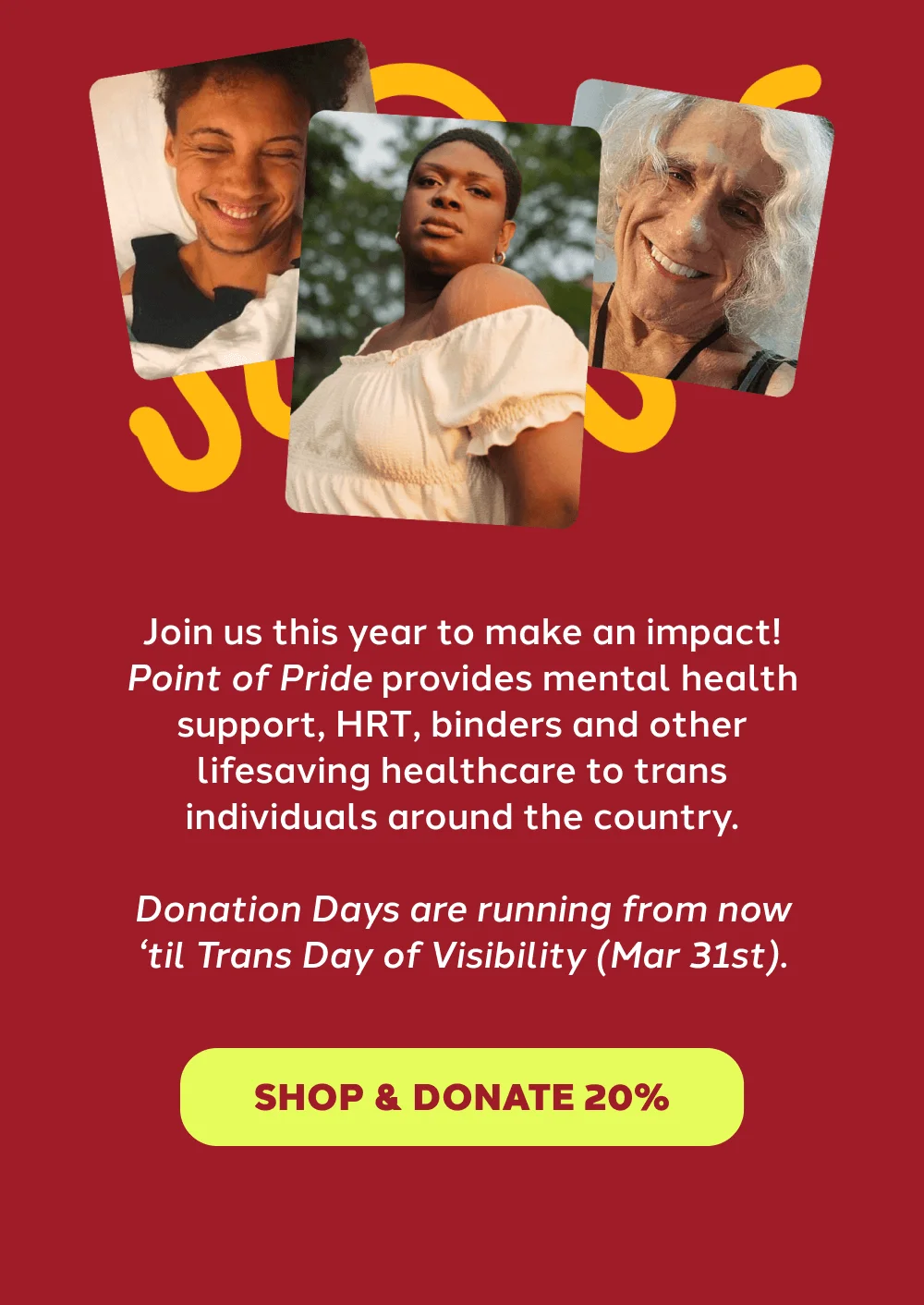 [ SHOP & DONATE 20% ]