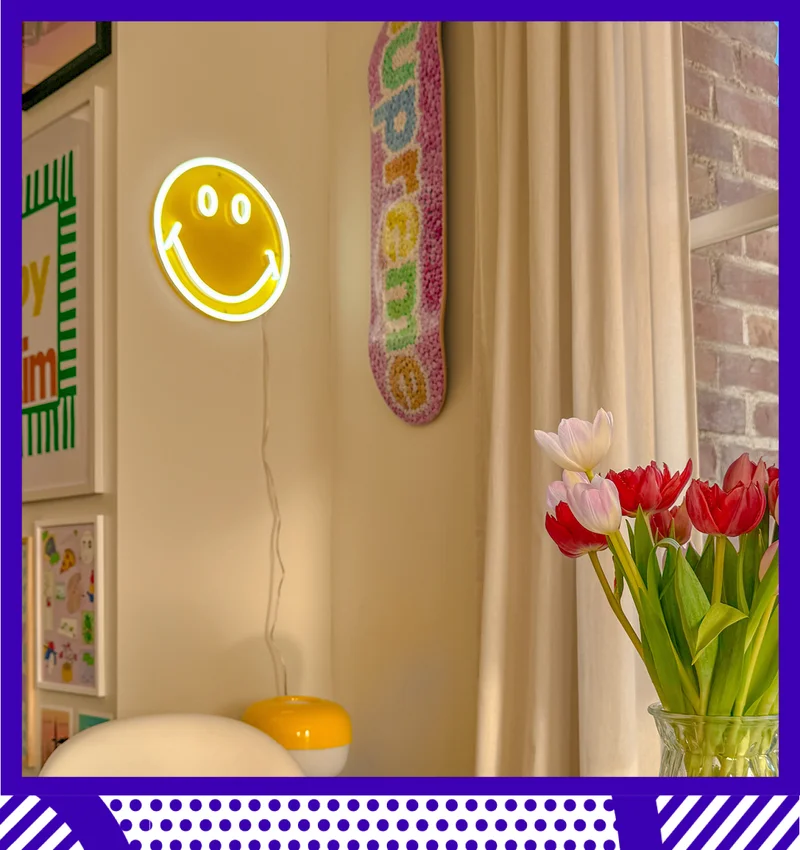 50% OFF Smiley Neons