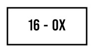 16 - 0X