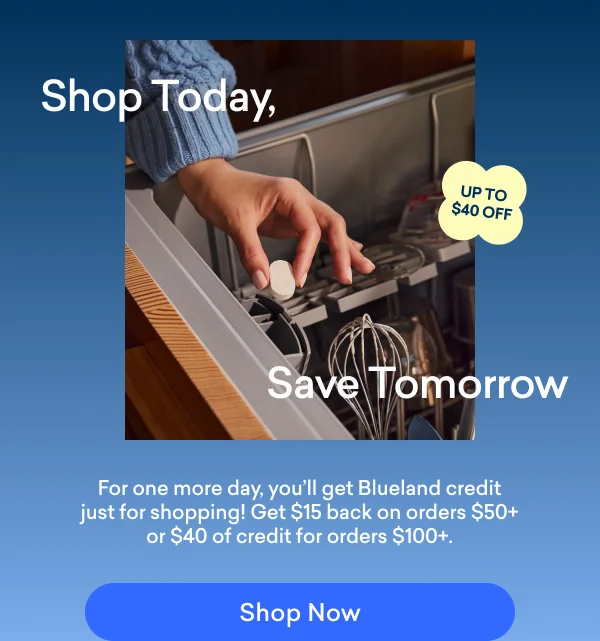 Shop Today, Save Tomorrow
