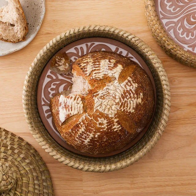 Traditional Bread Warming Set with Lid