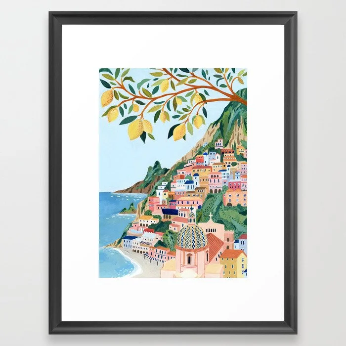 Positano, Italy Framed Art Print Framed Art Print