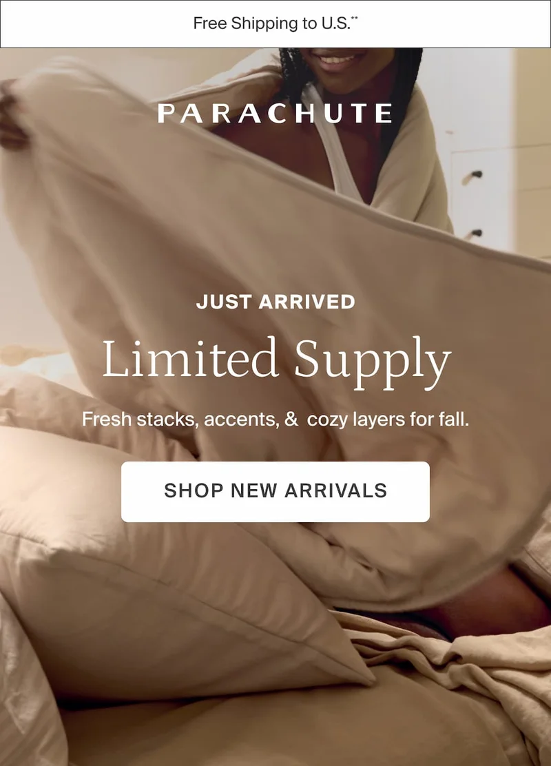 Just arrived. Limited supply. Shop new arrivals.