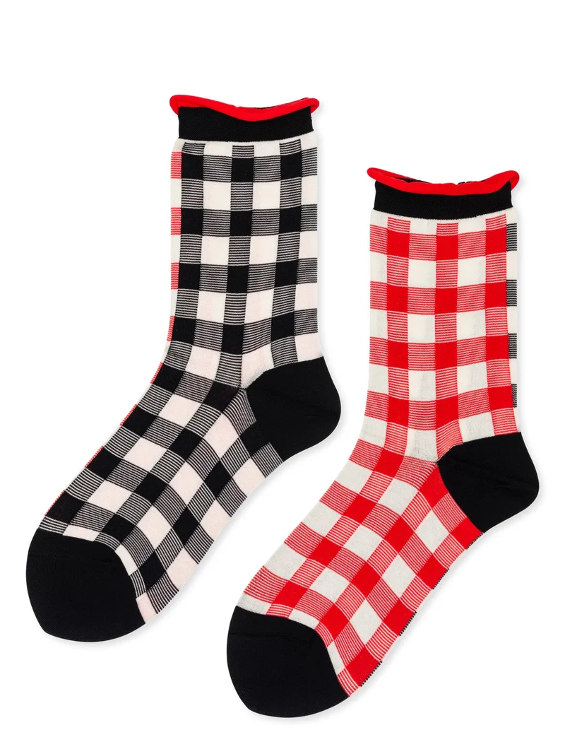 Image of Colorblock Gingham Crew