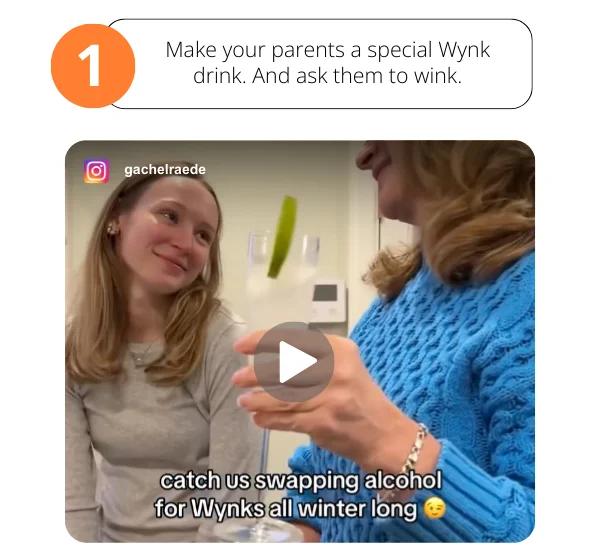 Wynk Mocktails with Mom and Dad