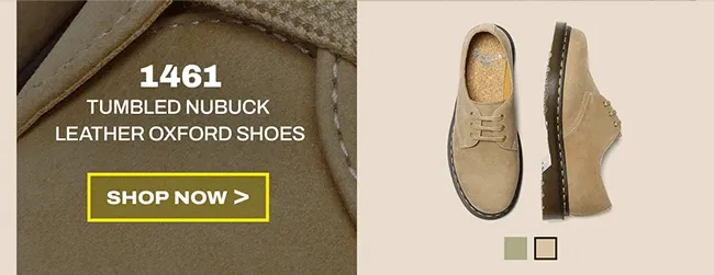 1461 Tumbled Nubuck Leather Oxford Shoes