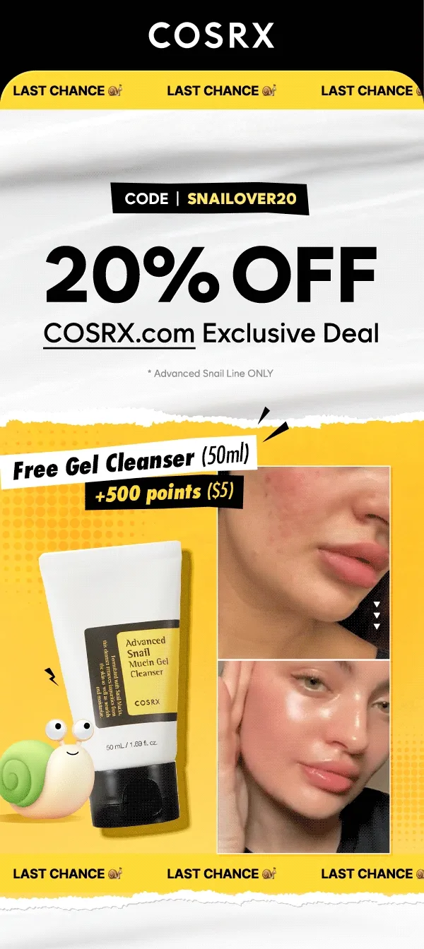 COSRX.com Exclusive Deal
