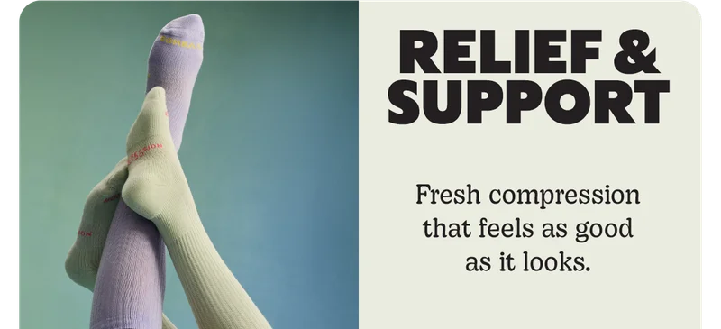 RELIEF & SUPPORT | Fresh compression that feels as good as it looks.