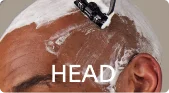 head shaving with Leaf